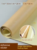 Kraft Kağıt Yapışkan Etiket - 1 m Genişlik x 10 m Uzunluk - Açık Kahverengi - 2