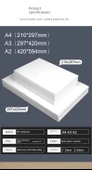 Siyah A2 Karton - 2.6mm - 5 Sayfa - 9