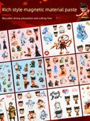 Nezha DIY Sessiz Kitap Çıkartmaları - Hangi Manyetik Sessiz Kitap 4 Paket #1 - 6