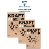 Clairefontaine Kraft Çizim Blok 90g 100 Yaprak - 1