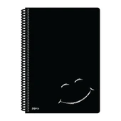 Papirüs Mini Sert Kapak Defter Siyah 100yp 17x24cm Kareli - 5