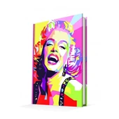 Deffter Popart Marılyn Monroe Sert Kapak Çizgili 14*22 64872-6 - 1