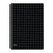 Papirüs Mini Sert Kapak Defter Siyah 100yp 17x24cm Kareli - 2
