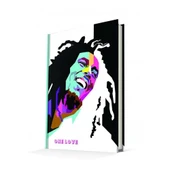 Deffter Popart Bob Marley Sert Kapak Çizgili 14*22 64874-0 - 1