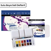 Daler Rowney Aquafine Travel Set 12li Plastik Kutu Defterli thumbnail 1