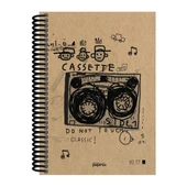 Papirüs Kraft Sert Kapak Defter 100yp 17x24cm Düz thumbnail 1