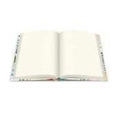 Deffter Paradise-Flamingo Flower/Sert Kapak Çizgili 14x20 Cm - 2