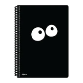 Papirüs Mini Sert Kapak Defter Siyah 100yp 17x24cm Kareli - 1