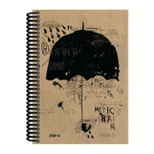 Papirüs Kraft Sert Kapak Defter 100yp 17x24cm Çizgili thumbnail 3