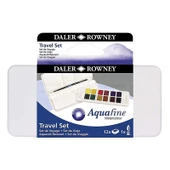 Daler Rowney Aquafine Travel Set 12li Plastik Kutu Defterli thumbnail 2