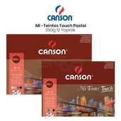 Canson Mi-Teintes Touch Pastel Defteri 12 Yaprak 350g - 1