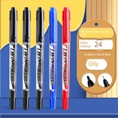 Yıkanabilir Çizgi Kalemi - Karışık Siyah 16 + Mavi 4 + Kırmızı 4 24/2 Kutusu - 1