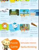 Octonauts Çocuklar için Çıkartmalı Kitap - Denizaltı Küçük Sütun Manyetik Bulmaca - 8