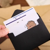 Kare Mini Kahverengi Paket Kağıdı Zarf - Deri Küçük Zarf 30 Adet - 4