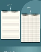 Kahverengi Paket Kağıdı Spiral Defter - 4 Adet - A5 - Kareli - 11