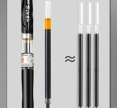 Baskı Uçlu Jel Kalem - 3 Mavi 0.5mm - 12