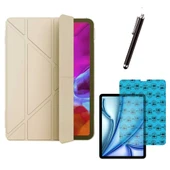 Apple iPad Air M3 11 inç Uyumlu Smart Cover Tablet Kılıfı Ekran Koruyucu Kalem Set - 5