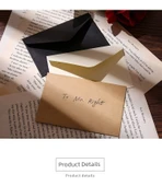 Kare Mini Kahverengi Paket Kağıdı Zarf - Deri Küçük Zarf 5 Adet thumbnail 12