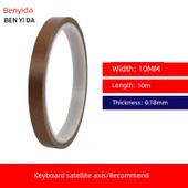 Teflon Bant - 0.18mm Kalınlık - 10mm Genişlik - 10m Uzunluk - Kalınlaştırılmış Klavye Uydu Mili - 1