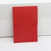 Mini Ambalaj Torbası - Büyük Kırmızı Kağıt - 8 x 12 cm - 1
