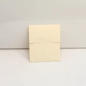 Mini Ambalaj Torbası - Krema Beyazı Kağıt - 6 x 7 cm - 1