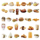 64 Adet Su Geçirmez KFC Yiyecek Çıkartmaları - Dizüstü Bilgisayar ve Valiz için - 4