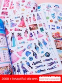 Prenses Elbisesi Çıkartma Kitabı - Ye Luoli Sticker - 40 Sayfa 1000+ Çıkartma - 3