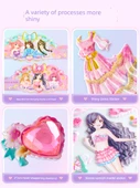 Prenses Kostüm 3D Çıkartmalar - Pembe Şık Yapıştırıcı - 6
