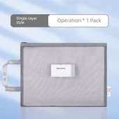 Deli Fermuarlı Tek Katmanlı Ders Çantası - Operasyon/Gri thumbnail 1