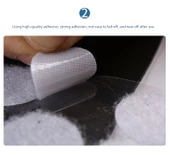 Yaratıcı Yuvarlak Yapışkan Harfler Bantlı Nylon Kanca - 30mm Beyaz (21 Çift) - 11