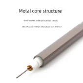Tam Metal Mekanik Kalem - 0.5mm HB Kurşun - 3 Kalem ve 300 Kurşun Yedeği - 4