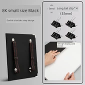 Su Geçirmez 8K Eskiz Defteri - Küçük Siyah +4 Uzun Kuyruk Klipsi - 1