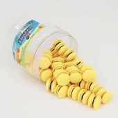 Yuvarlak Manyetik Klips - 2cm (80 Paket) Sarı - 1