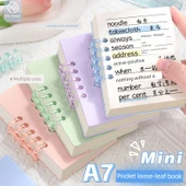 A7 Mini Gevşek Yaprak Defter - 1 Adet/Lime Yeşili + 1 Yatay Çizgi Çekirdek - 7