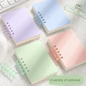 A7 Mini Gevşek Yaprak Defter - 1 Adet/Grayfruit Pudrası + 1 Yatay Çizgi Çekirdek - 8