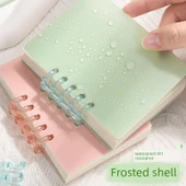 A7 Mini Gevşek Yaprak Defter - 1 Adet/Grayfruit Pudrası + 1 Yatay Çizgi Çekirdek - 12