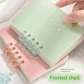 A7 Mini Gevşek Yaprak Defter - 2 Adet/Grayfruit Pudrası + Hibiskus Moru - 3