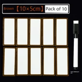 Silinebilir Manyetik Etiket - Kahverengi 10 - 10 x 5 cm thumbnail 1