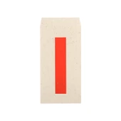 El Yapımı Pirinç Kağıdı Aşk Mektubu Zarfı - Doğal Yunlong - 13x28cm - 5 Adet - 5