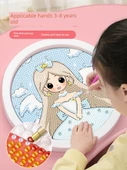 Prenses Taş 3D Kristal Çıkartma Kitabı - Buz ve Kar Prensesi 20*20cm - Fotoğraf Çerçevesi + Set - 3