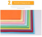 A3 230g Karışık Renk Karton Kağıt - 10 Renk, 5 Sayfa Her Biri thumbnail 10