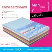 A3 230g Karışık Renk Karton Kağıt - 10 Renk, 5 Sayfa Her Biri thumbnail 2