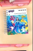 El Yapımı Poke Boyama Kitabı - Frozen - 6 Poke + 2 Scratch + Bez Çanta + Araçlar - 7