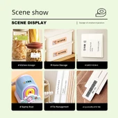 Su Geçirmez Termal Etiket Kağıdı [Mavi Yazı] 14*30 Beyaz Arka - 230 Sayfa/Rulo thumbnail 3