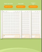 Pinyin Tian Zi Ge Okul Günlüğü Defteri - Pinyin Tian Zi Ge [4 Paket] - 10
