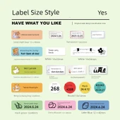 Su Geçirmez Termal Etiket Kağıdı [Mavi Yazı] 14*30 Beyaz Arka - 230 Sayfa/Rulo thumbnail 6