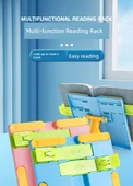 Çocuklar için Ayarlanabilir Kitap Tutucu - Klasik-Pembe - 6