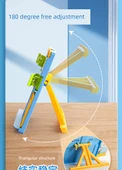 Çocuklar için Ayarlanabilir Kitap Tutucu - Pozitif Postür Seti Mo Fen Okuma Tutucu + Pudra Düzeltici - 10