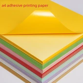 A4 Renkli Yapışkan Etiket Baskı Kağıdı - Kahverengi Ambalaj Kağıdı - 100 Sayfa thumbnail 2