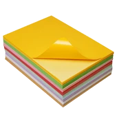 A4 Renkli Yapışkan Etiket Baskı Kağıdı - Kahverengi Ambalaj Kağıdı - 100 Sayfa thumbnail 5